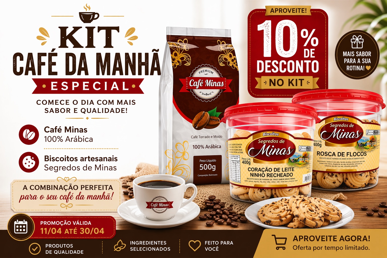 kit cafe da mnanha com descontos