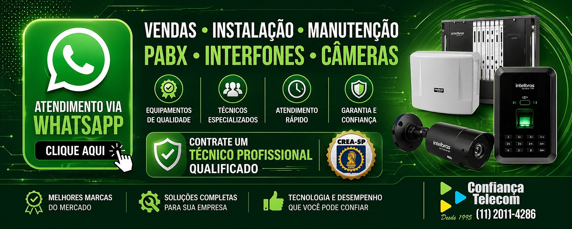 Instalação de PABX