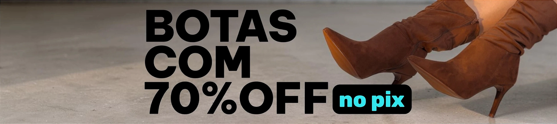 Botas com 70%OFF