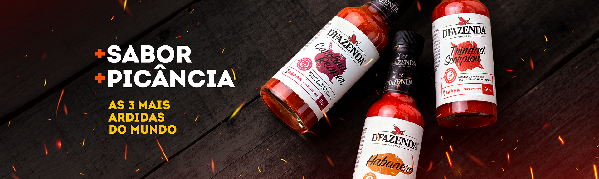 As 3 mais ardidas do mundo - 60ml