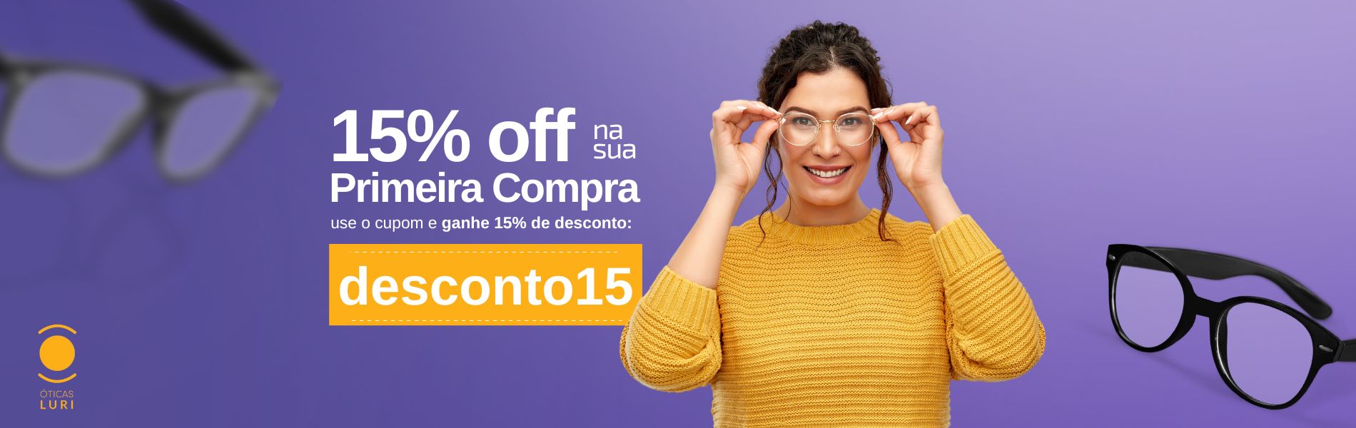 15% Off Primeira Compra