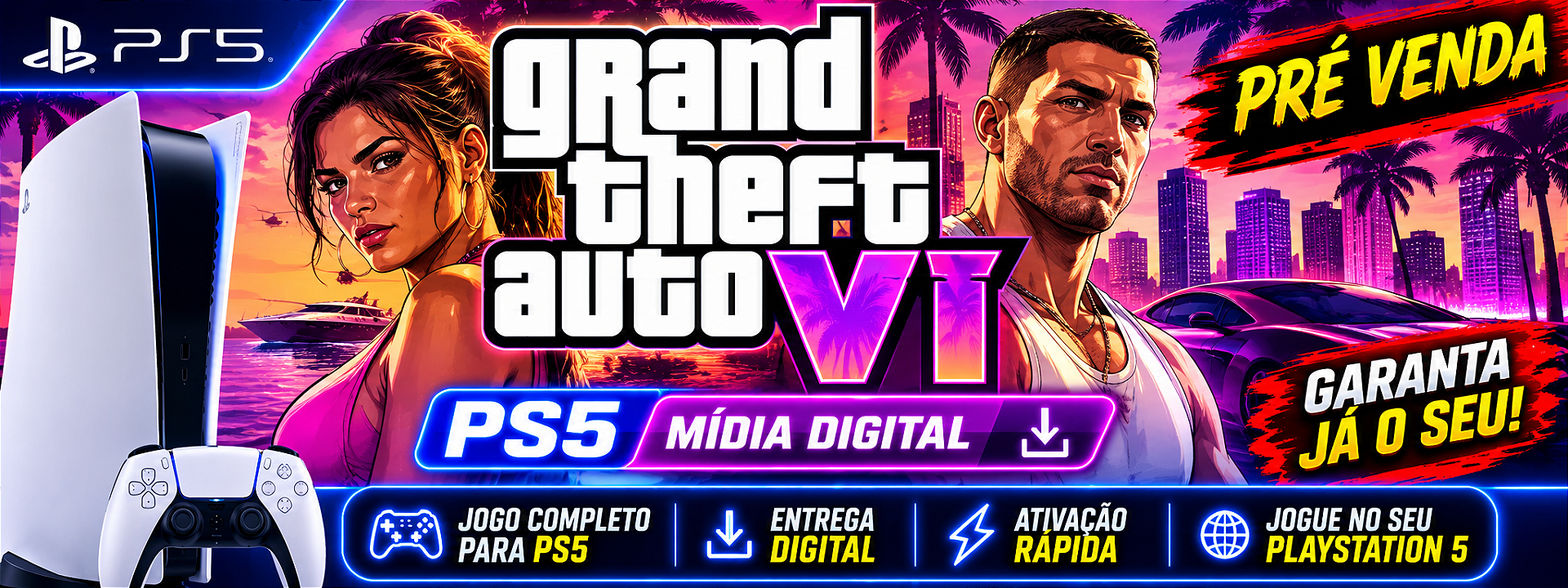 Grand Theft Auto VI PS5 ( GTA 6 )