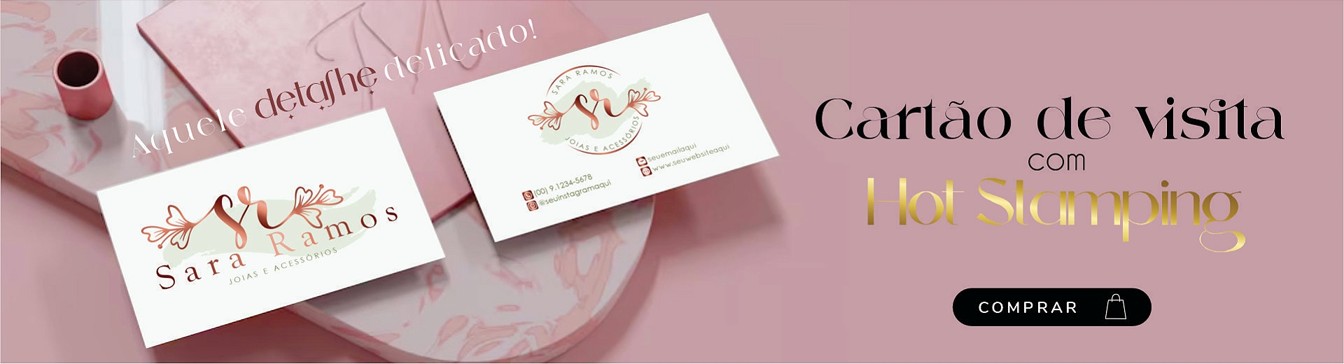 cartao hotstamping