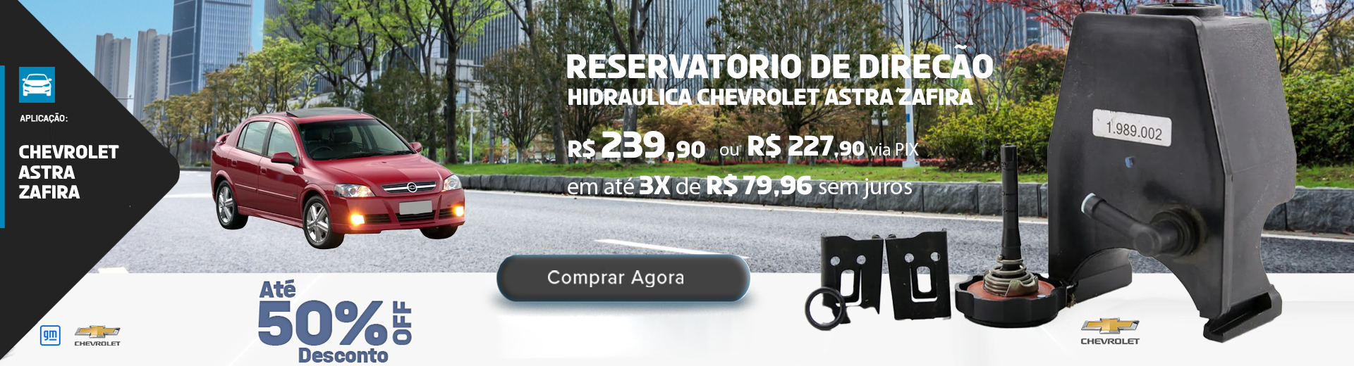 Reservatório de direção hidráulica Astra