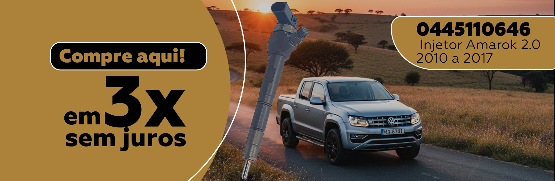 Injetor amarok 0445110646