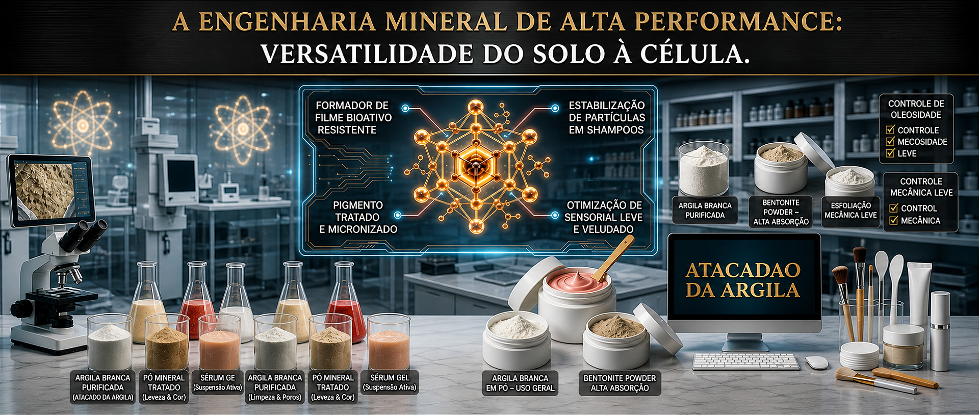 Argilas purificadas