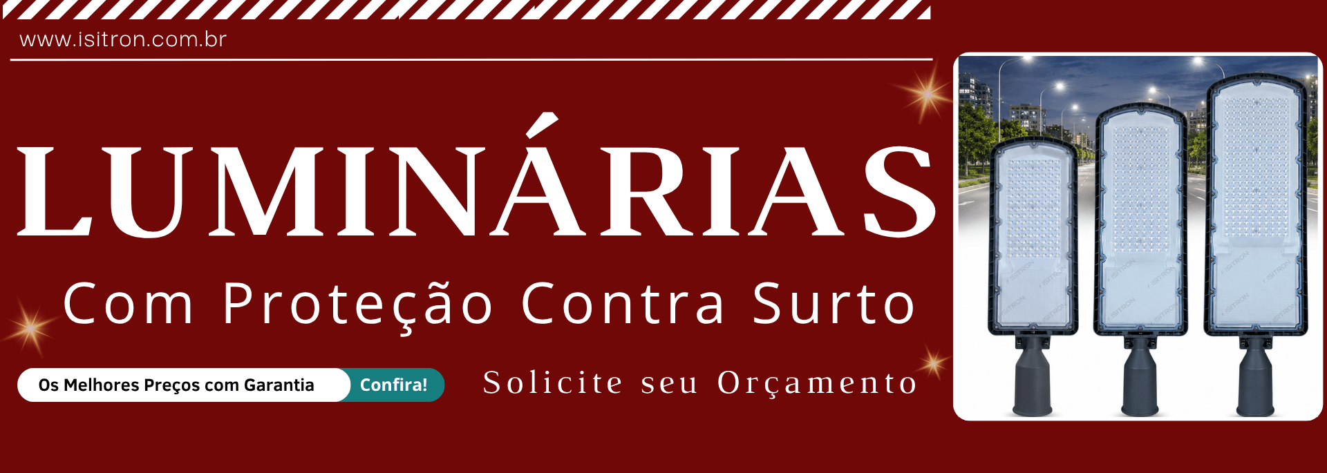 luminária publica led com dps proteção contra surto @mobile