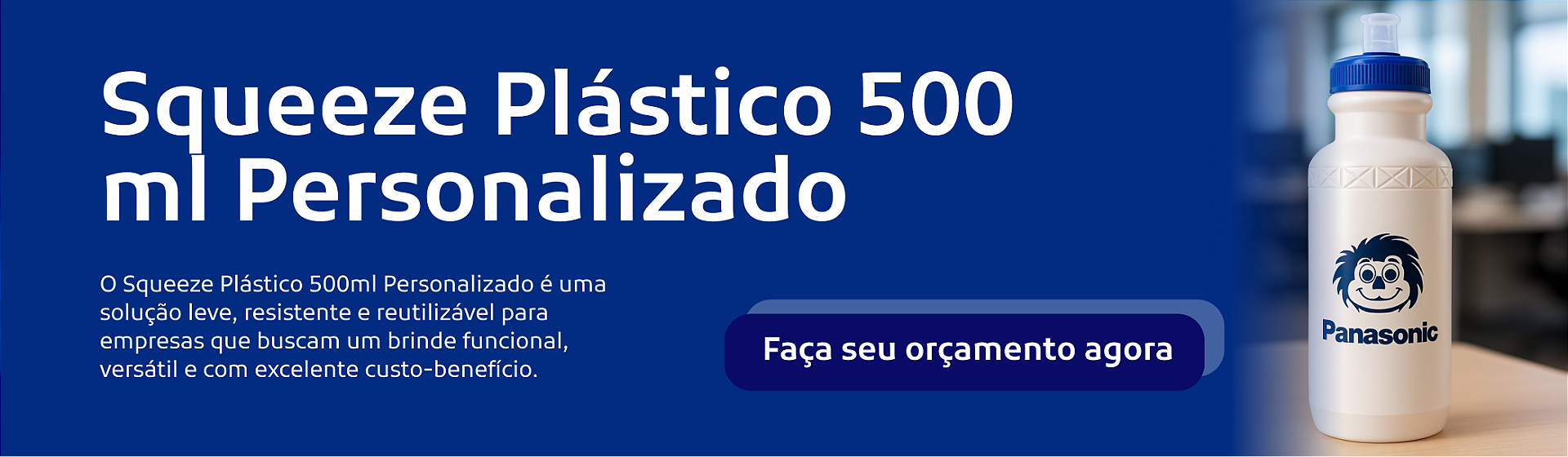 Squeeze Plástico 500 ml Personalizado