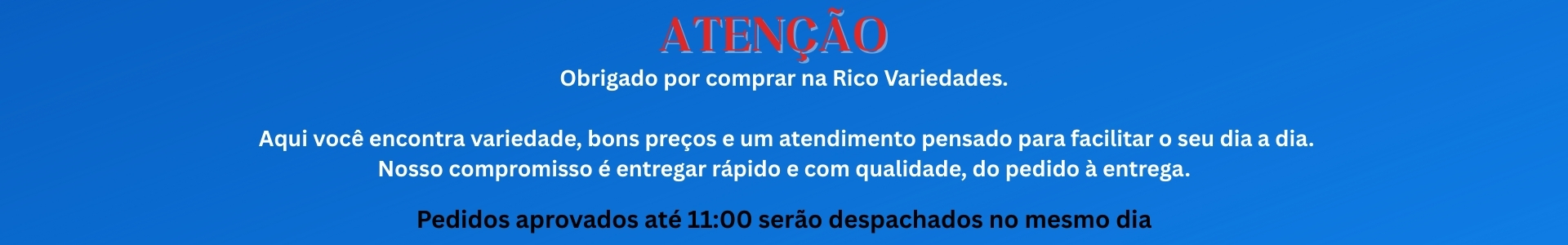 Agradecimento Pedido