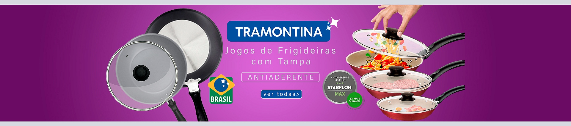 Frigideiras com Tampa