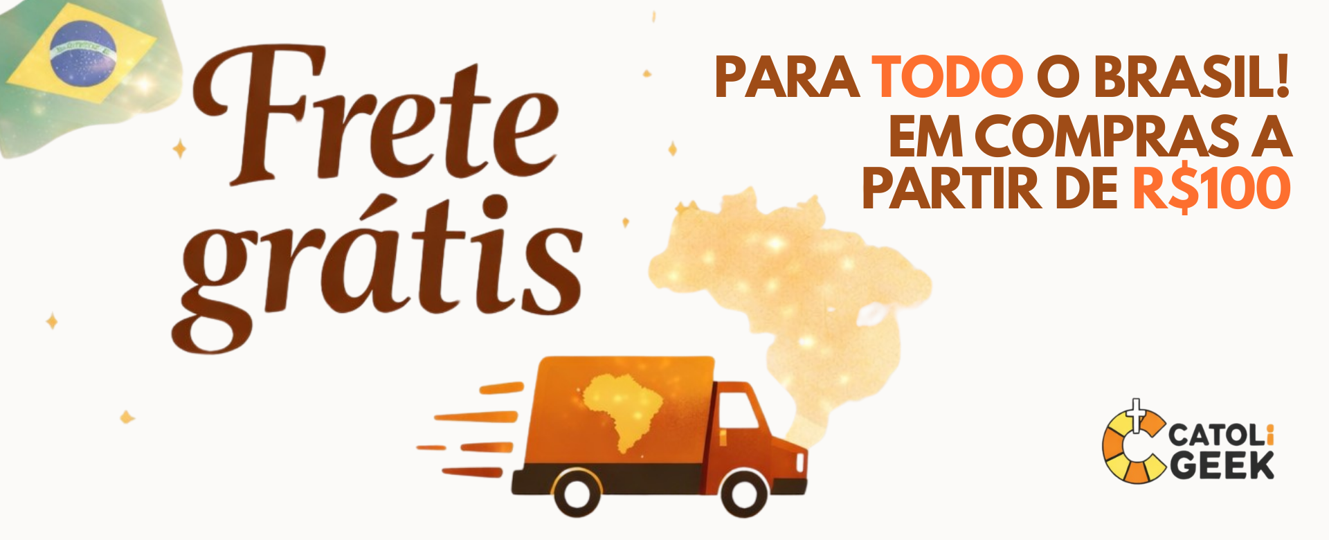 Frete grátis em todo o Brasil