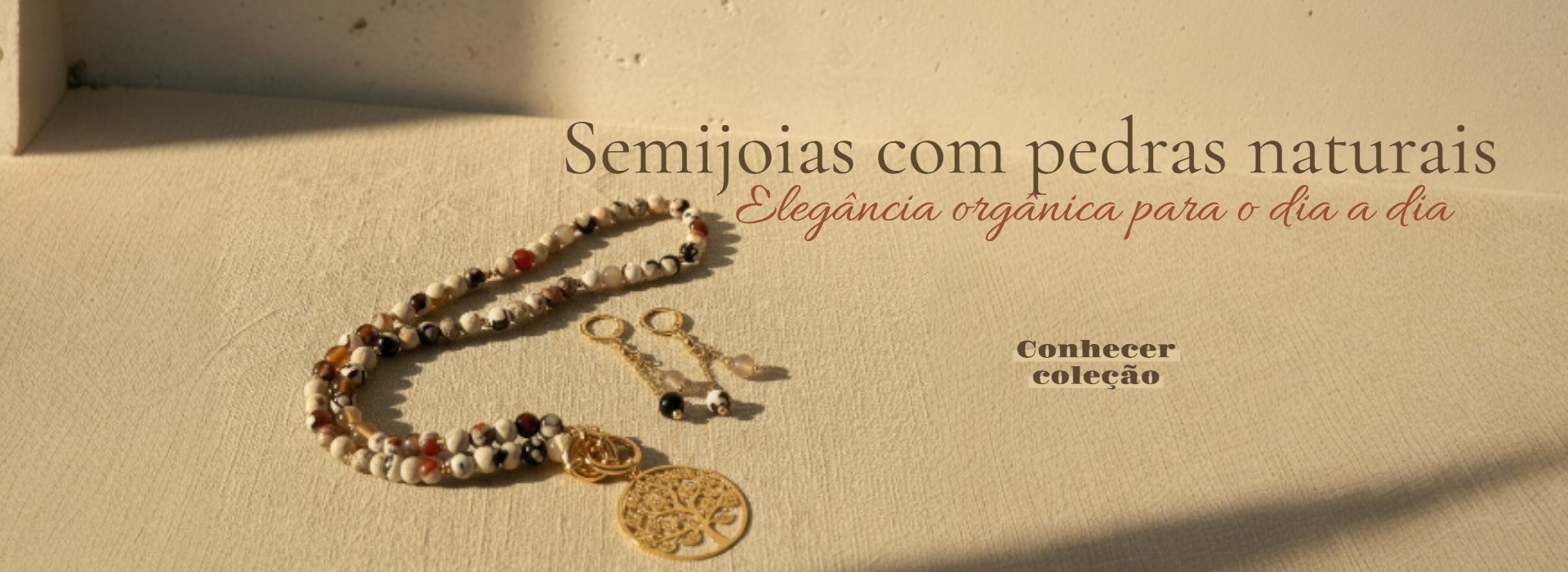 Semijoias com Pedras Naturais