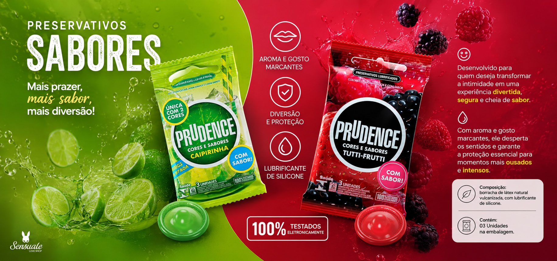 preservativo sabores