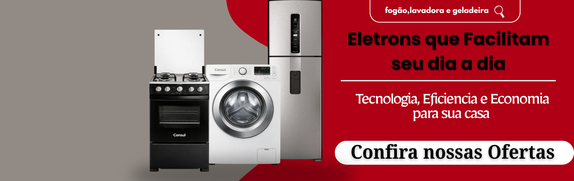 lavadora,fogão e geladeira