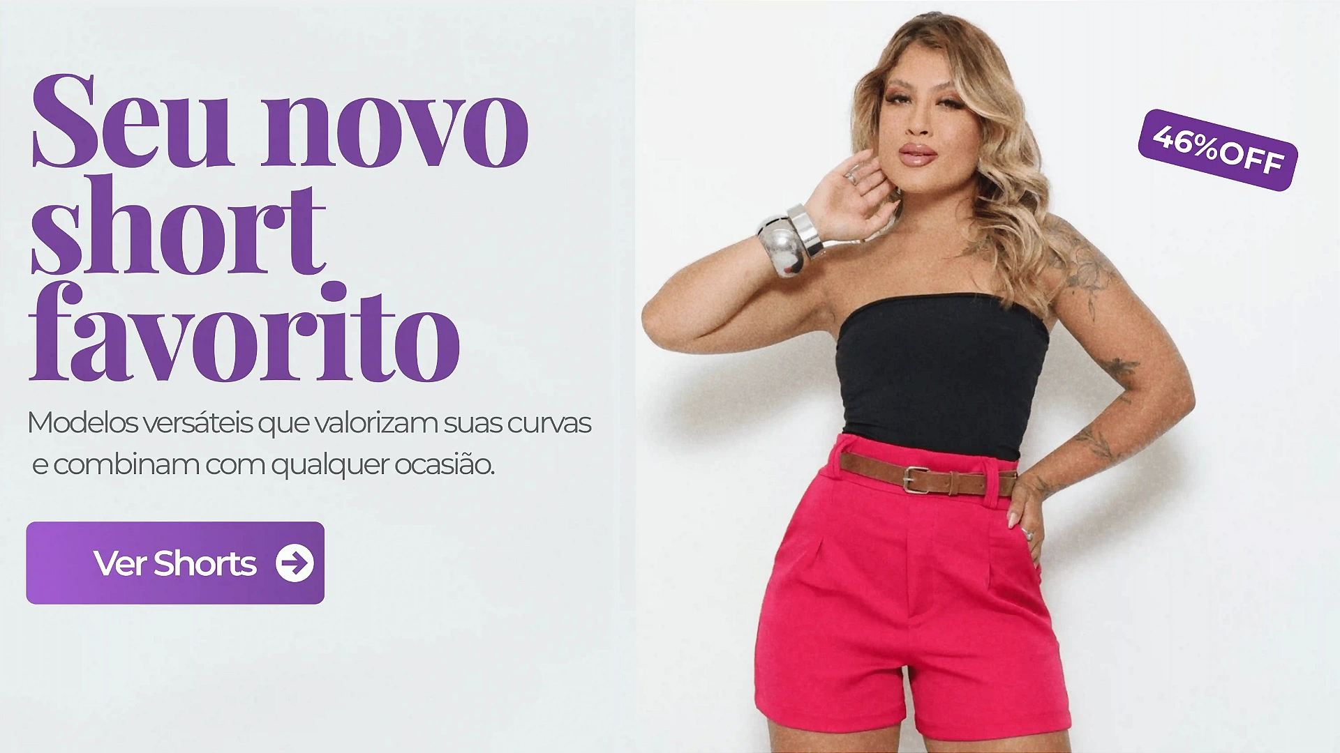 shorts alfaiataria feminino