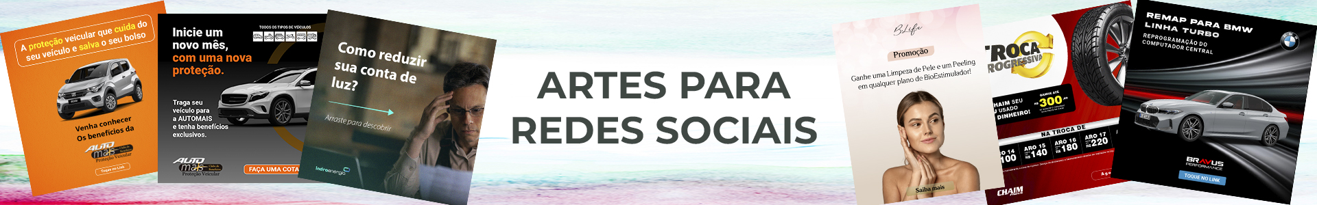 Artes para redes sociais