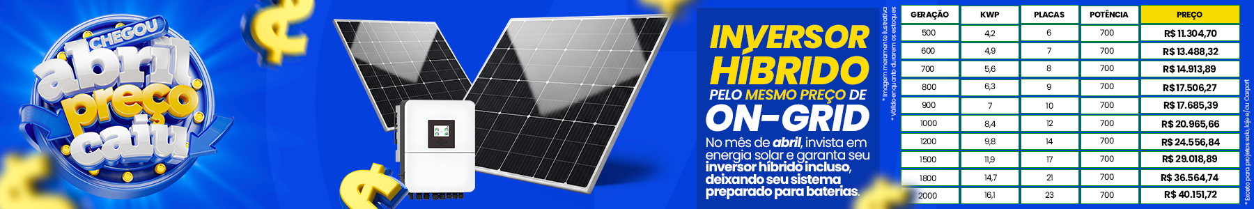 Campanha Energia Solar Abril