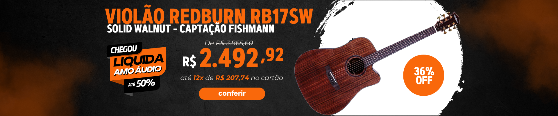 Banner Home Full 2 - Violão Redburn