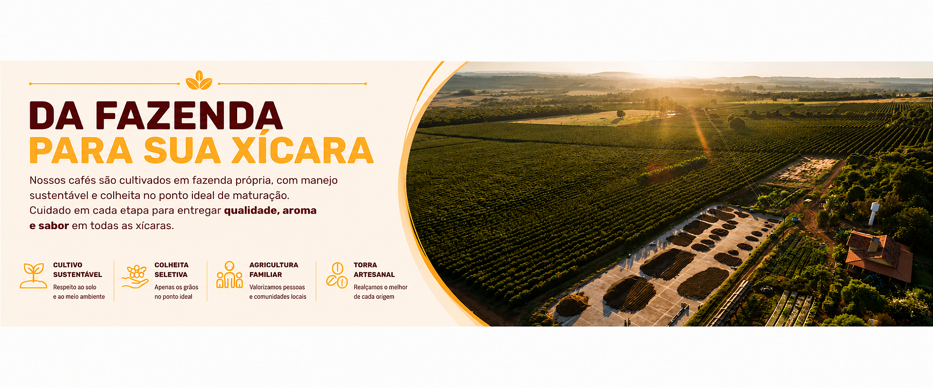 DA FAZENDA PARA A SUA XÍCARA