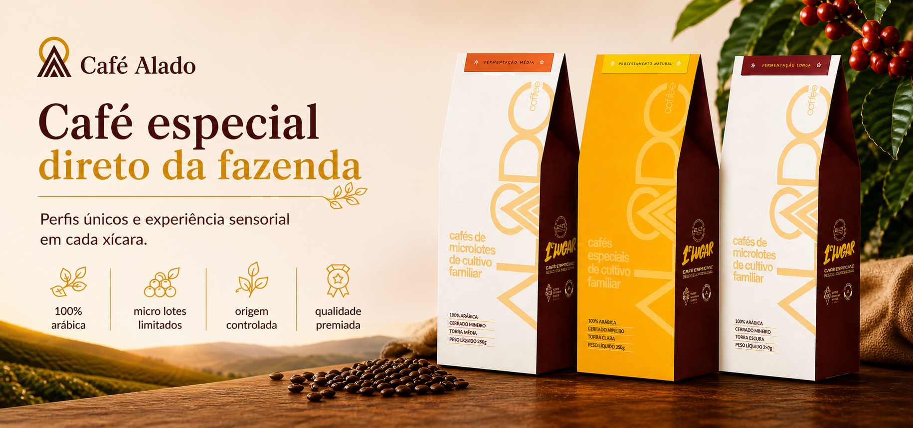 Cafés especiais direto para a sua xícara