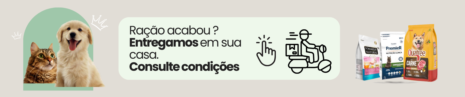acabou a ração