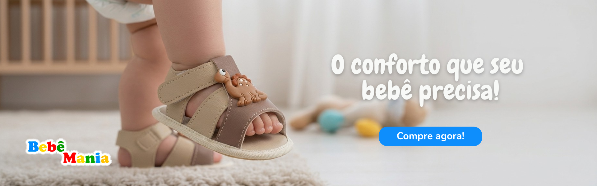 Sandalia Bebe Mania Menino Dino