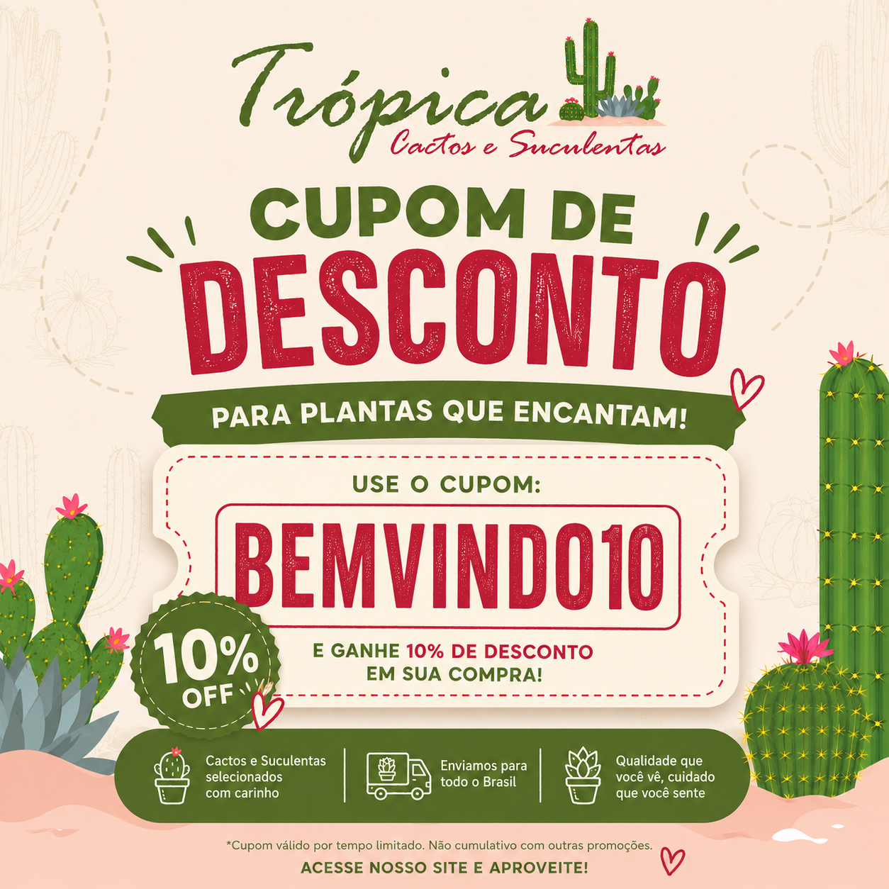 Cupom BEMVINDO10