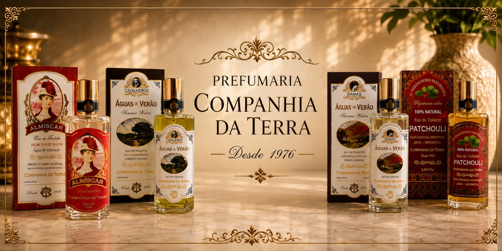 Banner Perfumes Companhia da Terra
