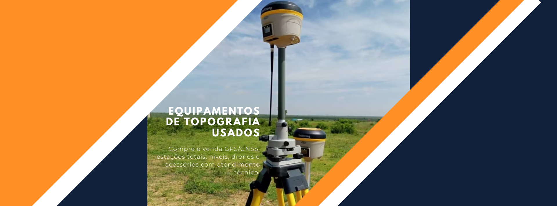Equipamentos de topografia usados