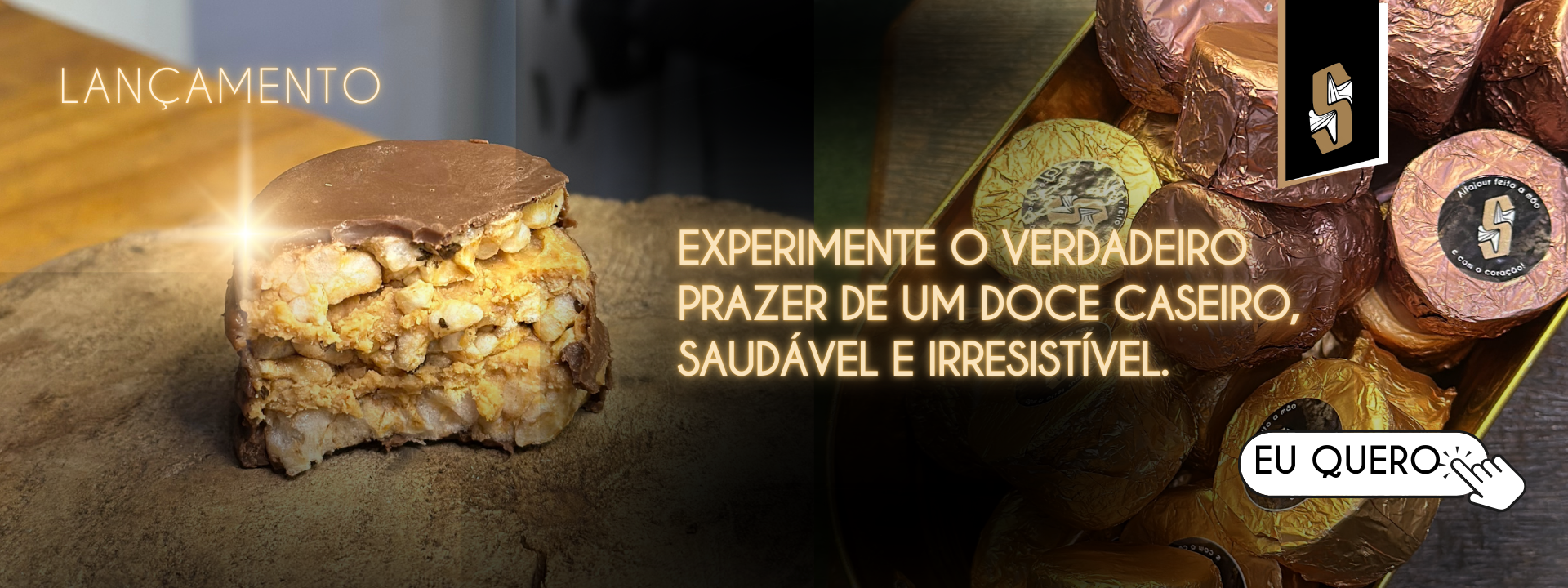 Alfajor Caseiro de Chocolate amargo
