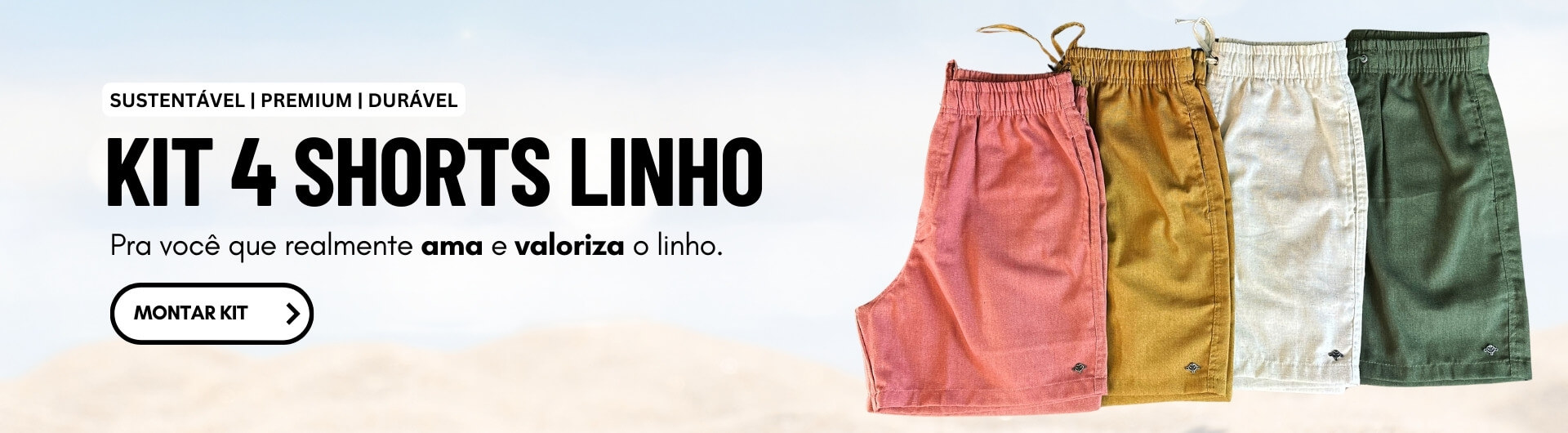 Banner Shorts Linho 3