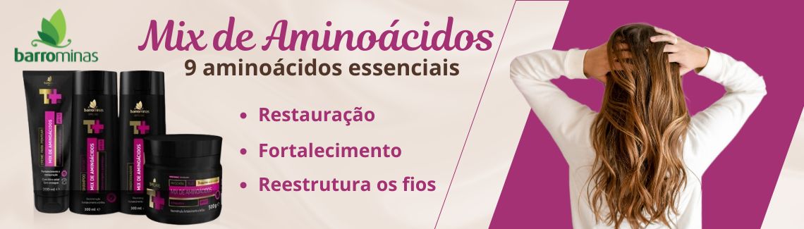 Categoria Barrominas Cabelos cabelos enfraquecidos - linha mix de aminoácidos