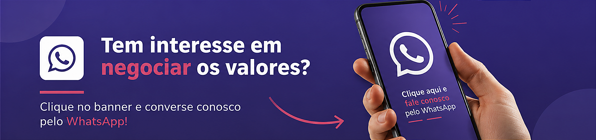 Negocie no Whatsapp
