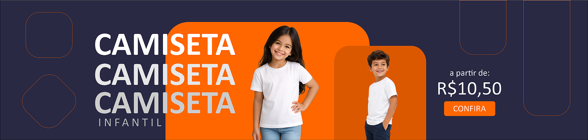 banner camiseta infantil