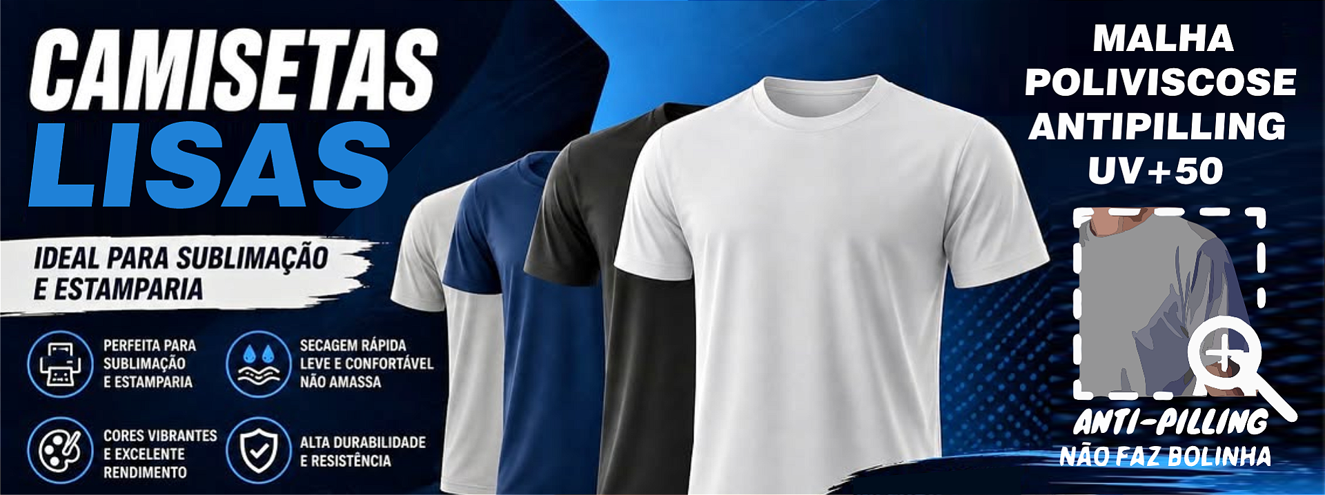 CAMISETAS LISAS