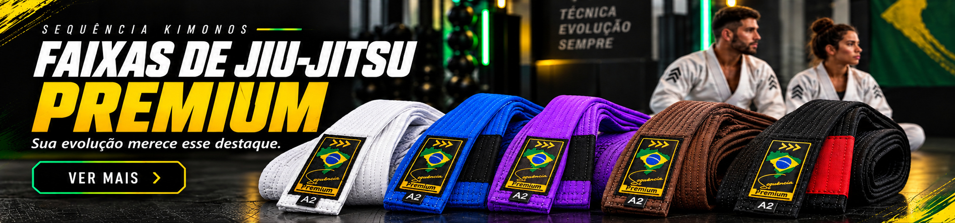 Faixa Jiujitsu Premium
