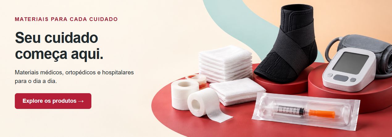 Materiais para cada cuidado