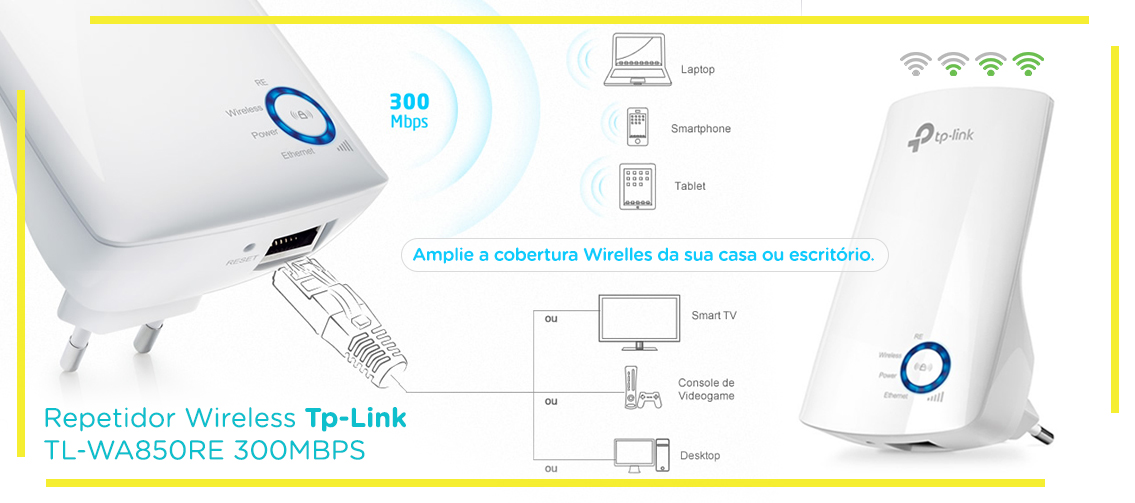 Repetidor Wireless Tp-link TL-WA854RE 300mbps