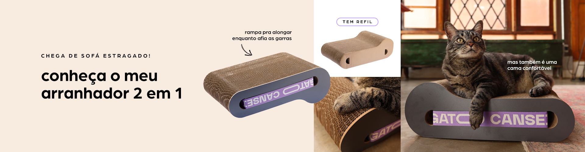 arranhador 2 em 1 - home