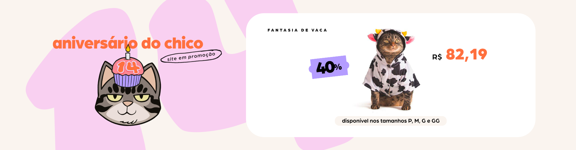 aniver do ceo - fantasia vaca