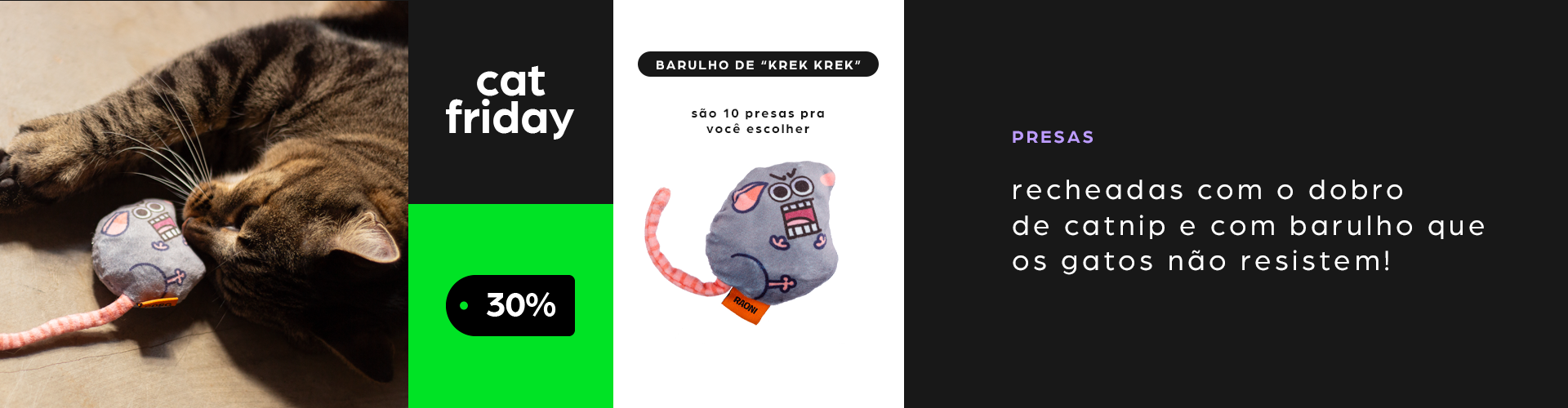cat friday - presas