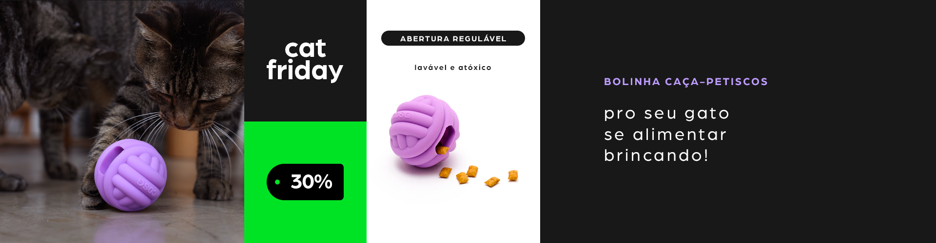 cat friday - comedouro bolinha