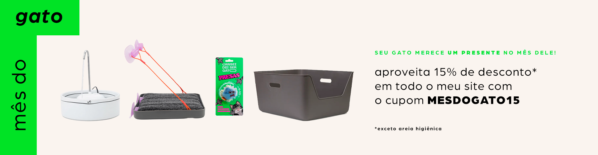 mês do gato - para gatos