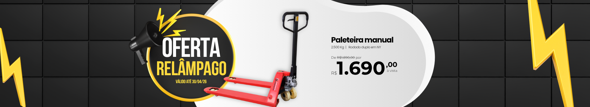 Promoção relâmpago