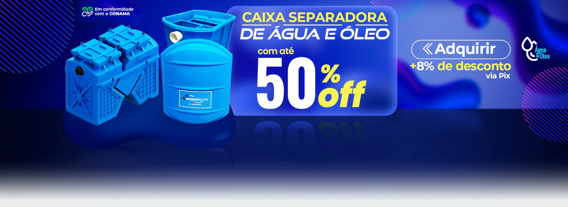 full banner caixa separadora de agua e oleo
