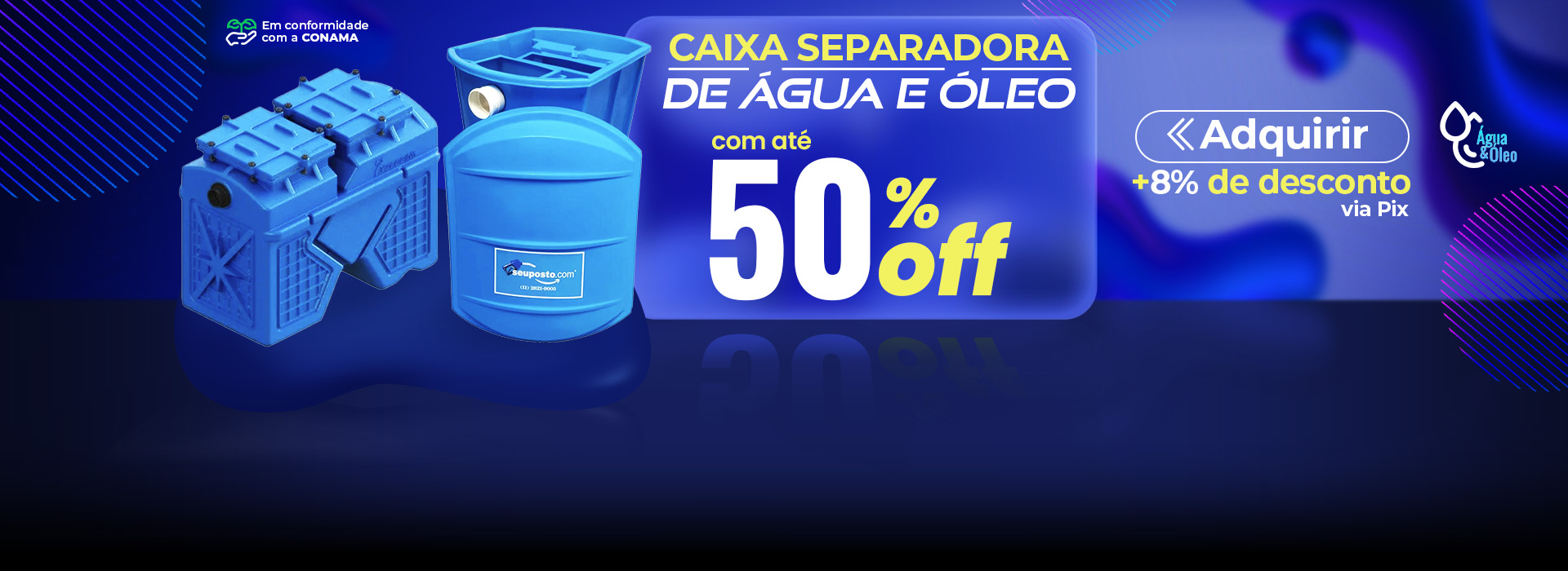 full banner caixa separadora de agua e oleo