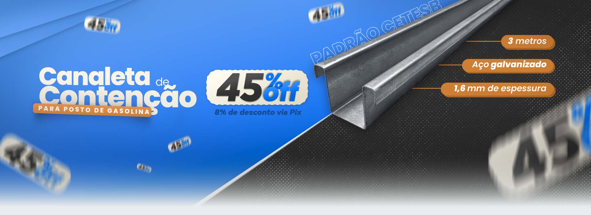 Canaleta para Postos