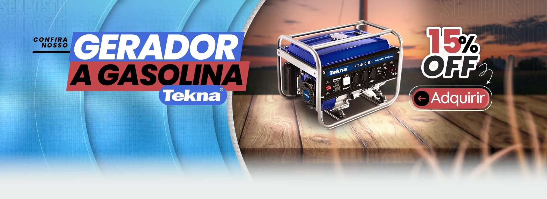 gerador de energia a gasolina tekna