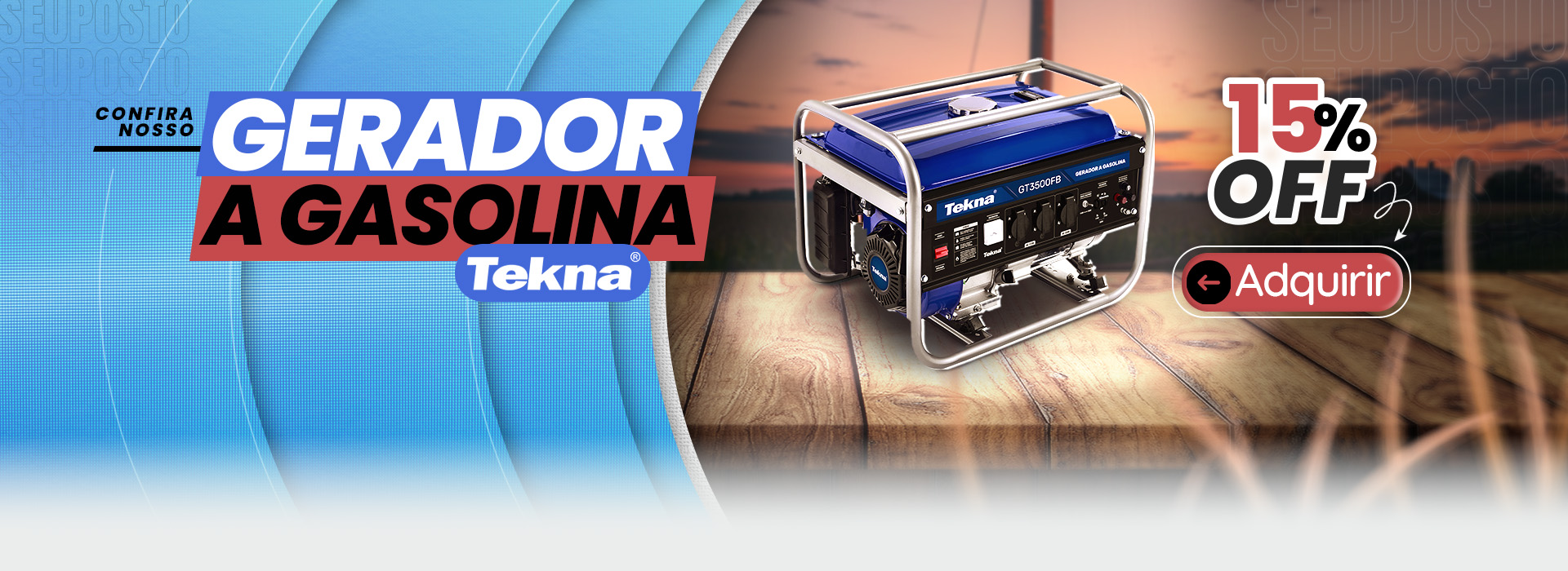 gerador de energia a gasolina tekna