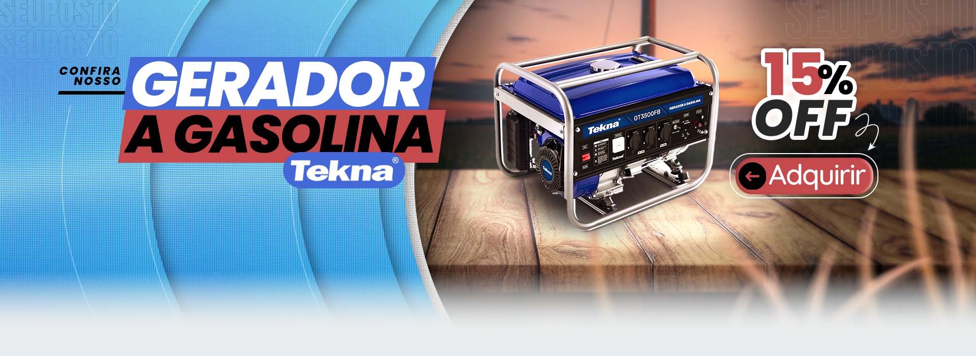 gerador de energia a gasolina tekna